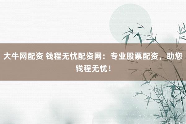 大牛网配资 钱程无忧配资网：专业股票配资，助您钱程无忧！